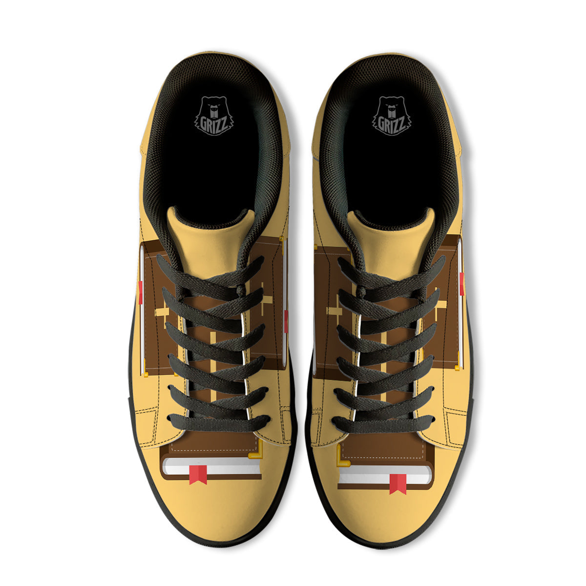 Holy Bible Christian Print Black Low Top Sneakers-grizzshop
