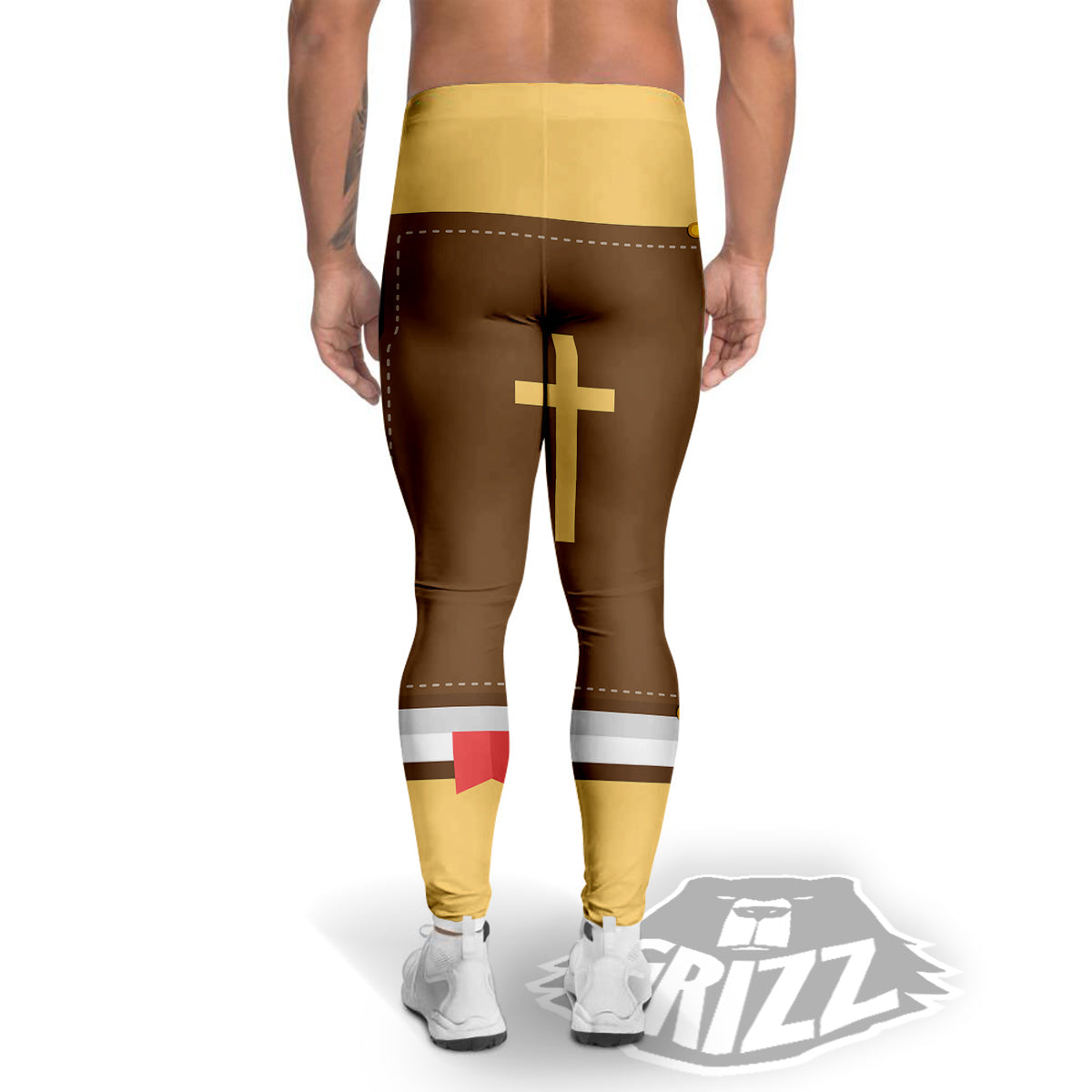 Holy Bible Christian Print Men's Leggings-grizzshop