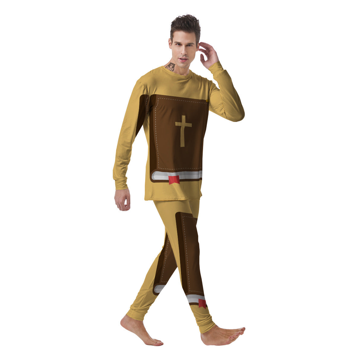 Holy Bible Christian Print Men's Pajamas-grizzshop