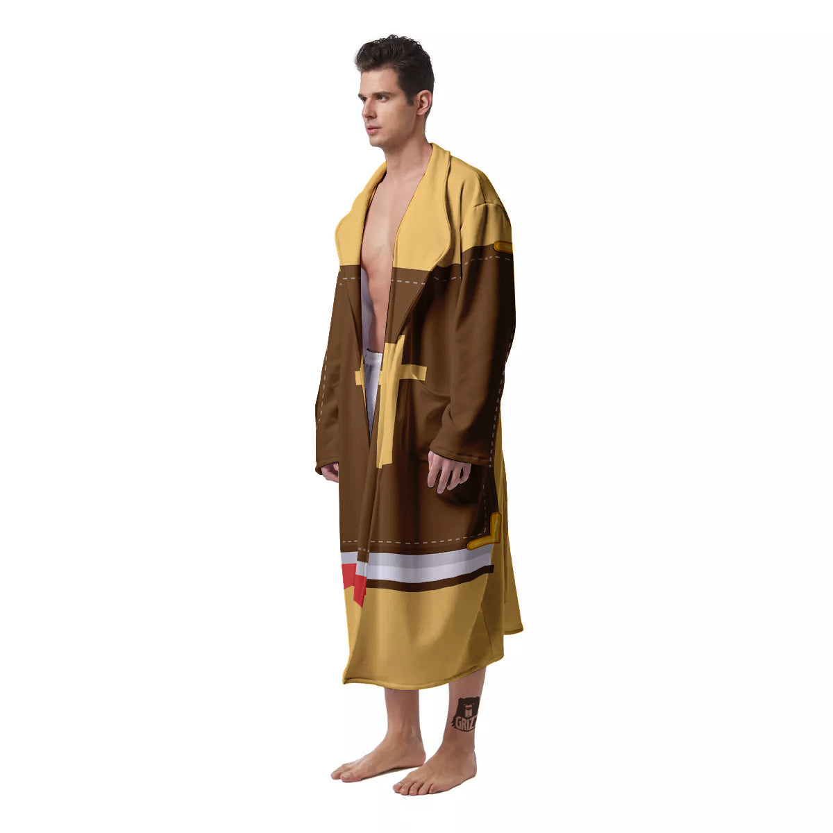 Holy Bible Christian Print Men's Robe-grizzshop