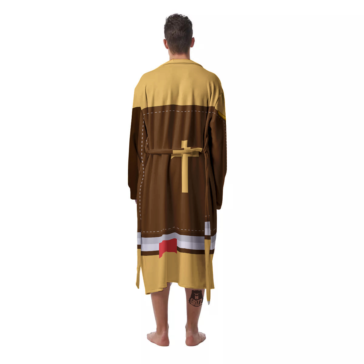Holy Bible Christian Print Men's Robe-grizzshop