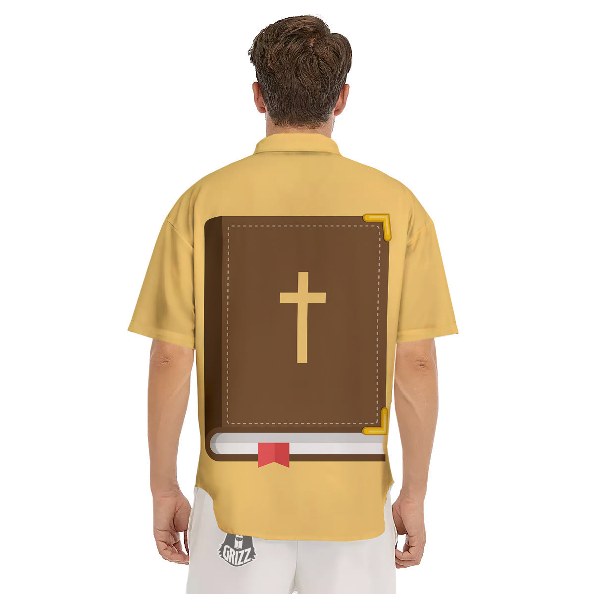 Holy Bible Christian Print Men's Short Sleeve Shirts-grizzshop