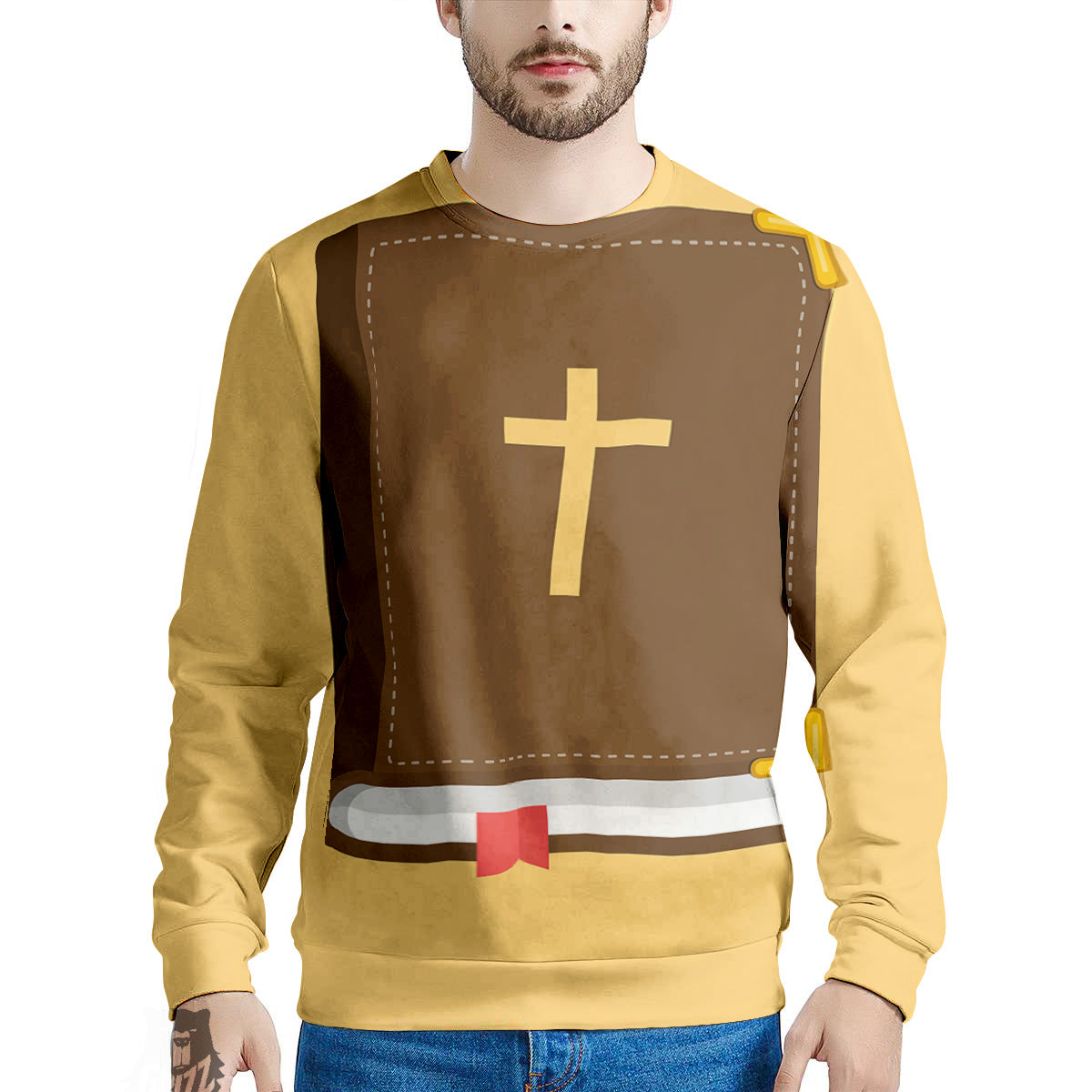 Holy Bible Christian Print Men's Sweatshirt-grizzshop
