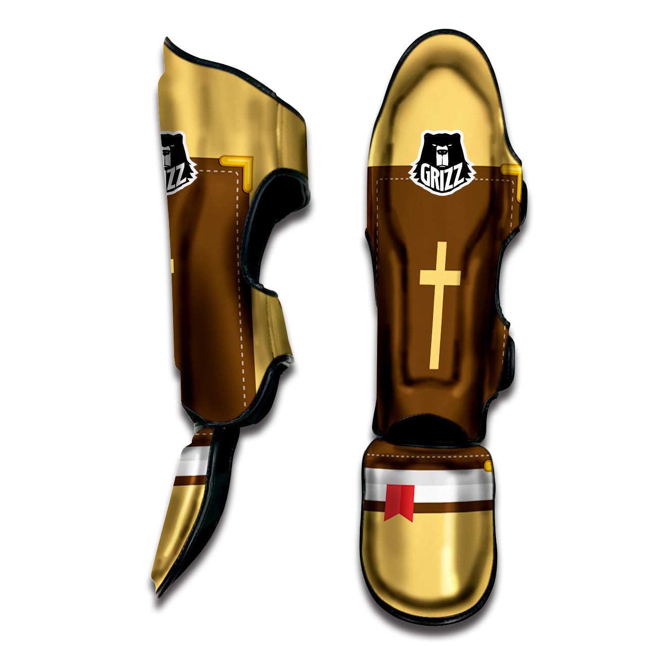 Holy Bible Christian Print Muay Thai Shin Guards-grizzshop