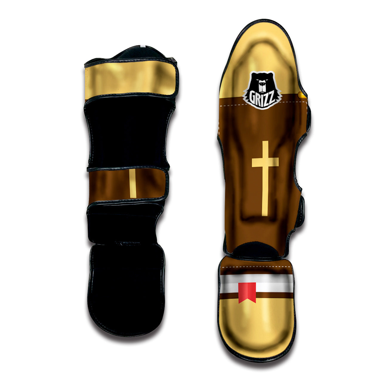 Holy Bible Christian Print Muay Thai Shin Guards-grizzshop
