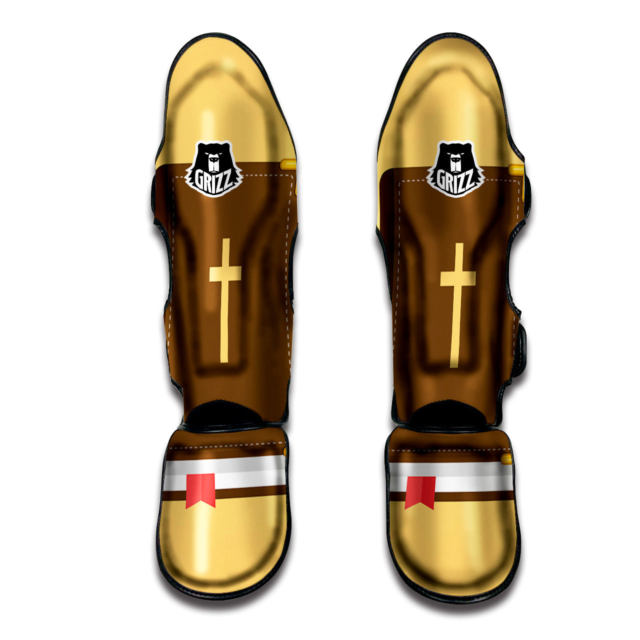Holy Bible Christian Print Muay Thai Shin Guards-grizzshop