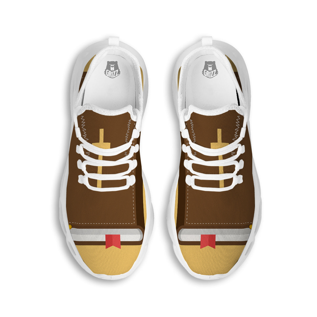 Holy Bible Christian Print White Running Shoes-grizzshop