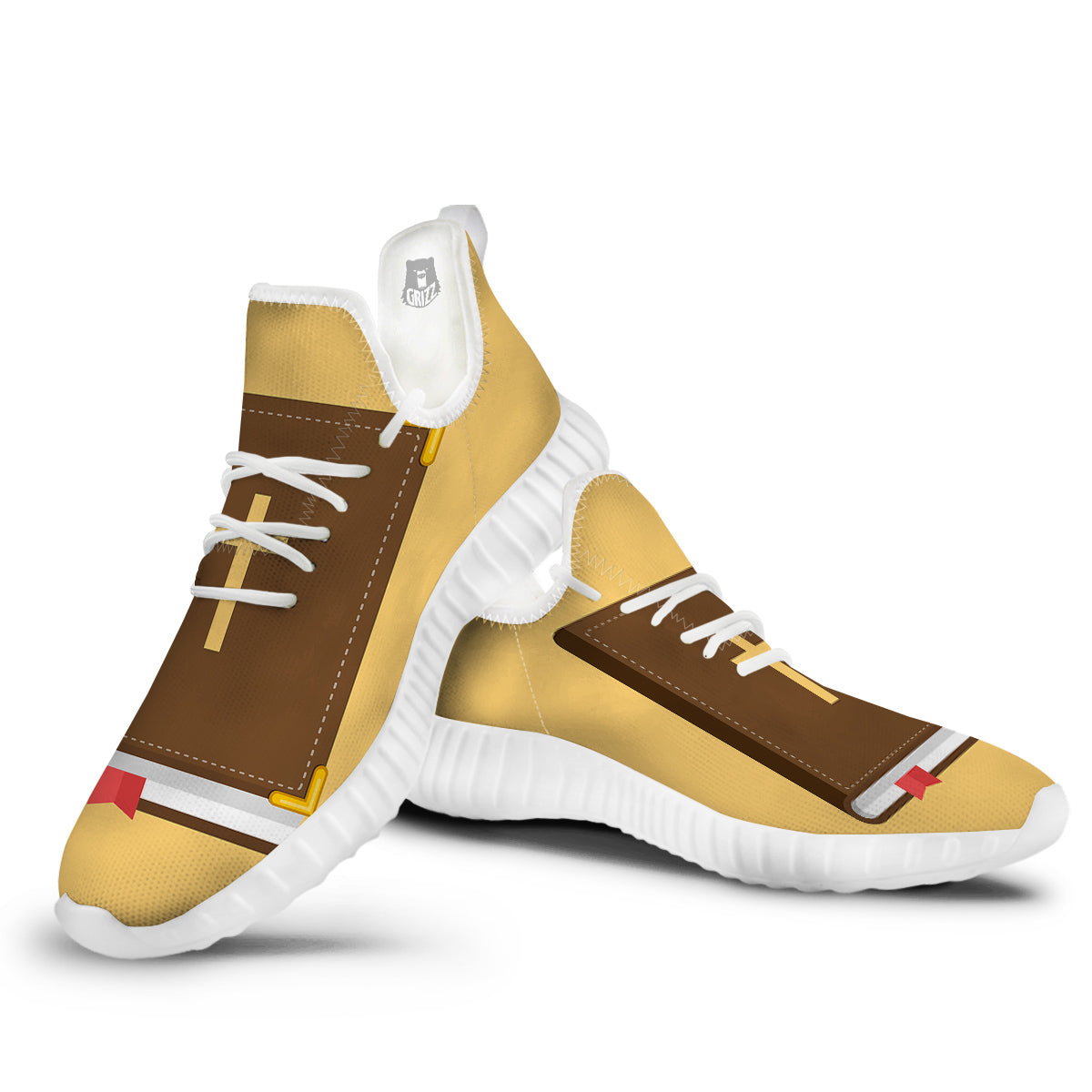 Holy Bible Christian Print White Walking Shoes-grizzshop