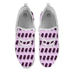 Holy Bible Purple Print Pattern White Athletic Shoes-grizzshop