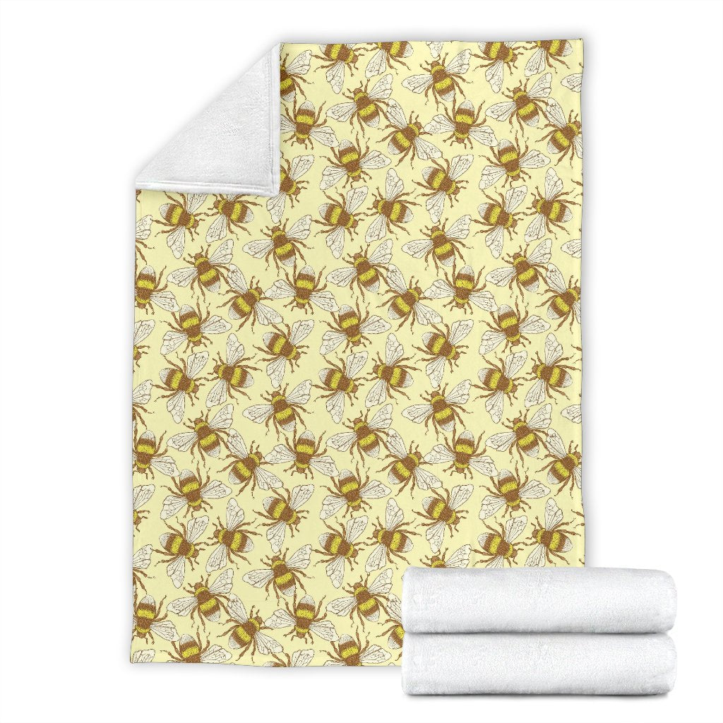 Honey Bee Gifts Pattern Print Blanket-grizzshop