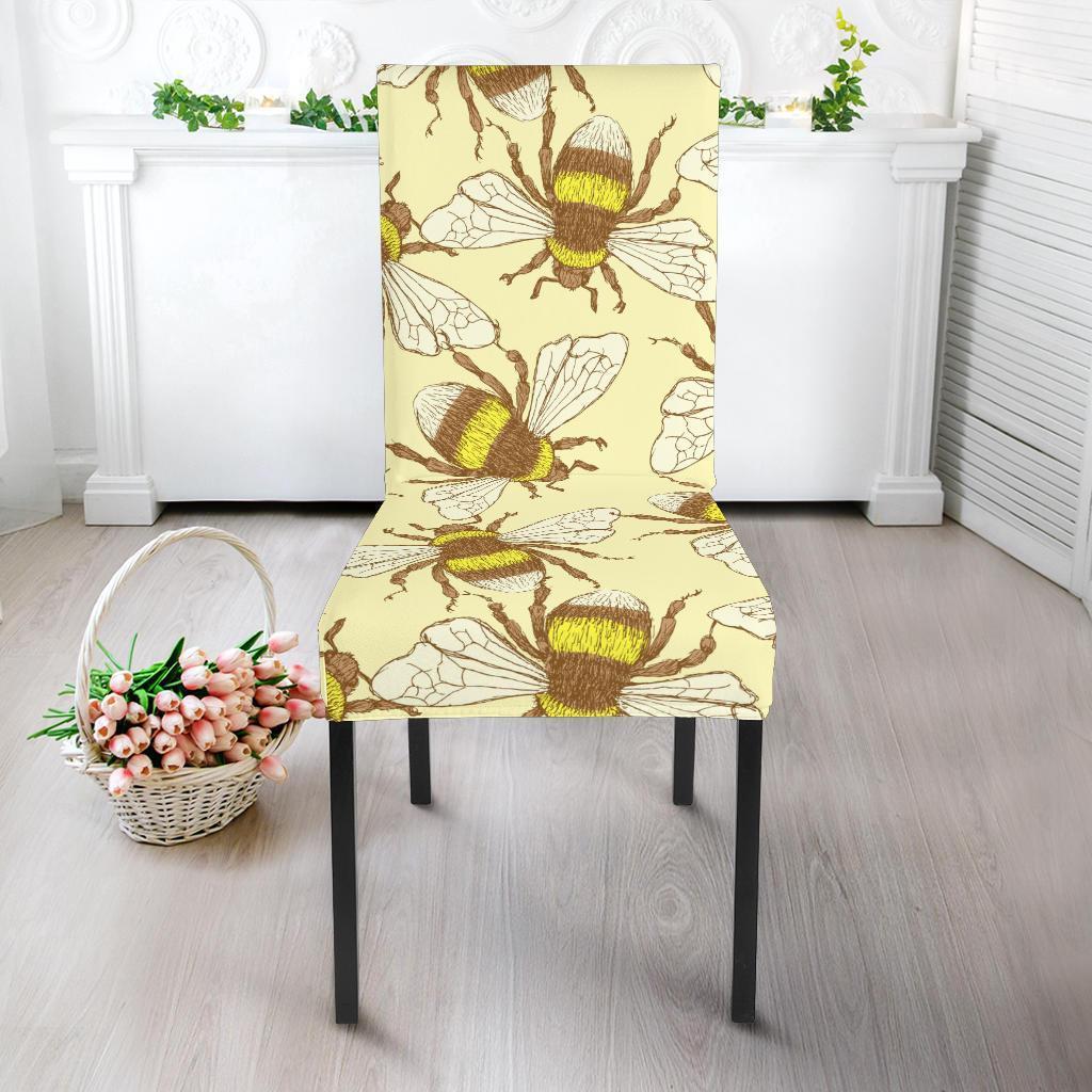 Honey Bee Gifts Pattern Print Chair Cover-grizzshop