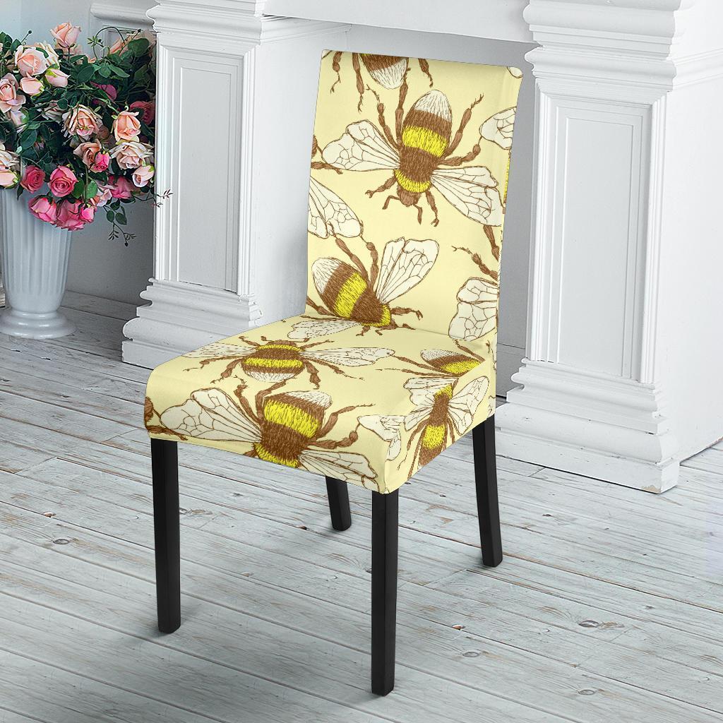 Honey Bee Gifts Pattern Print Chair Cover-grizzshop