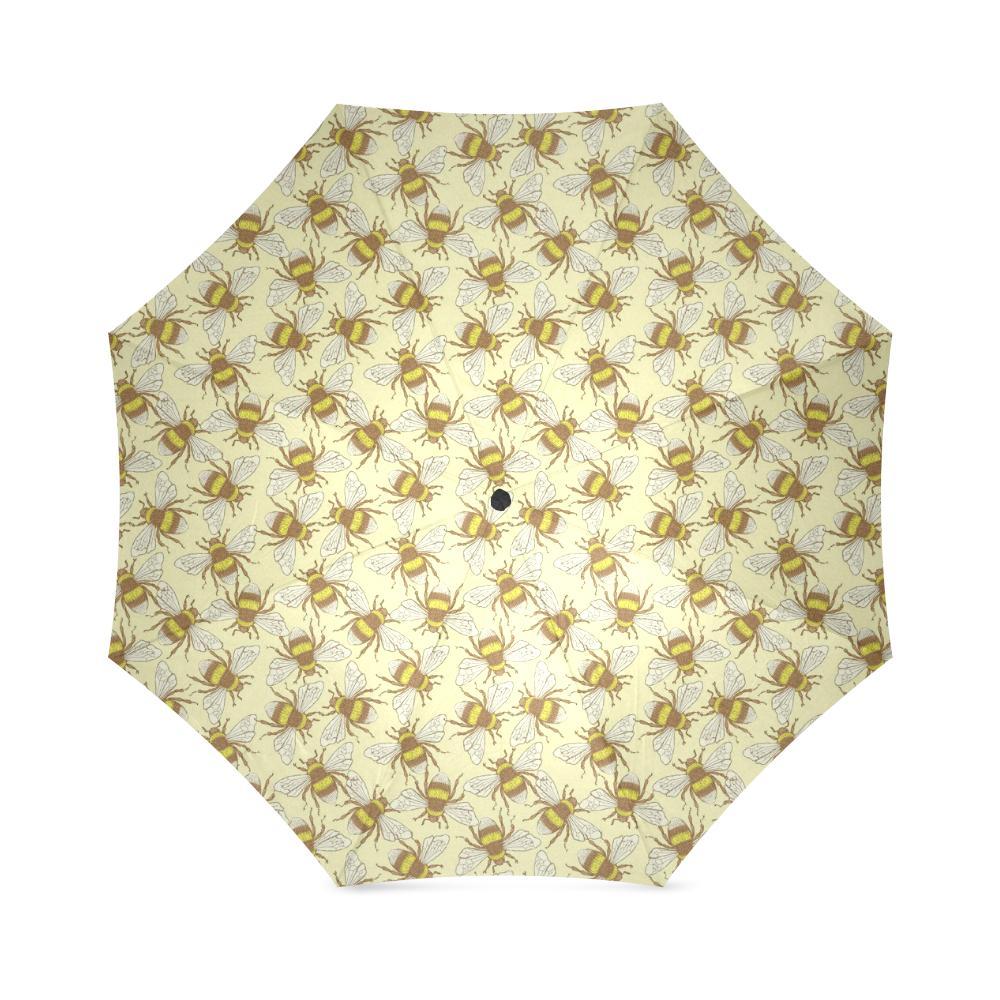 Honey Bee Gifts Pattern Print Foldable Umbrella-grizzshop