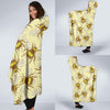 Honey Bee Gifts Pattern Print Hooded Blanket-grizzshop