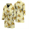 Honey Bee Gifts Pattern Print Men Long Robe-grizzshop