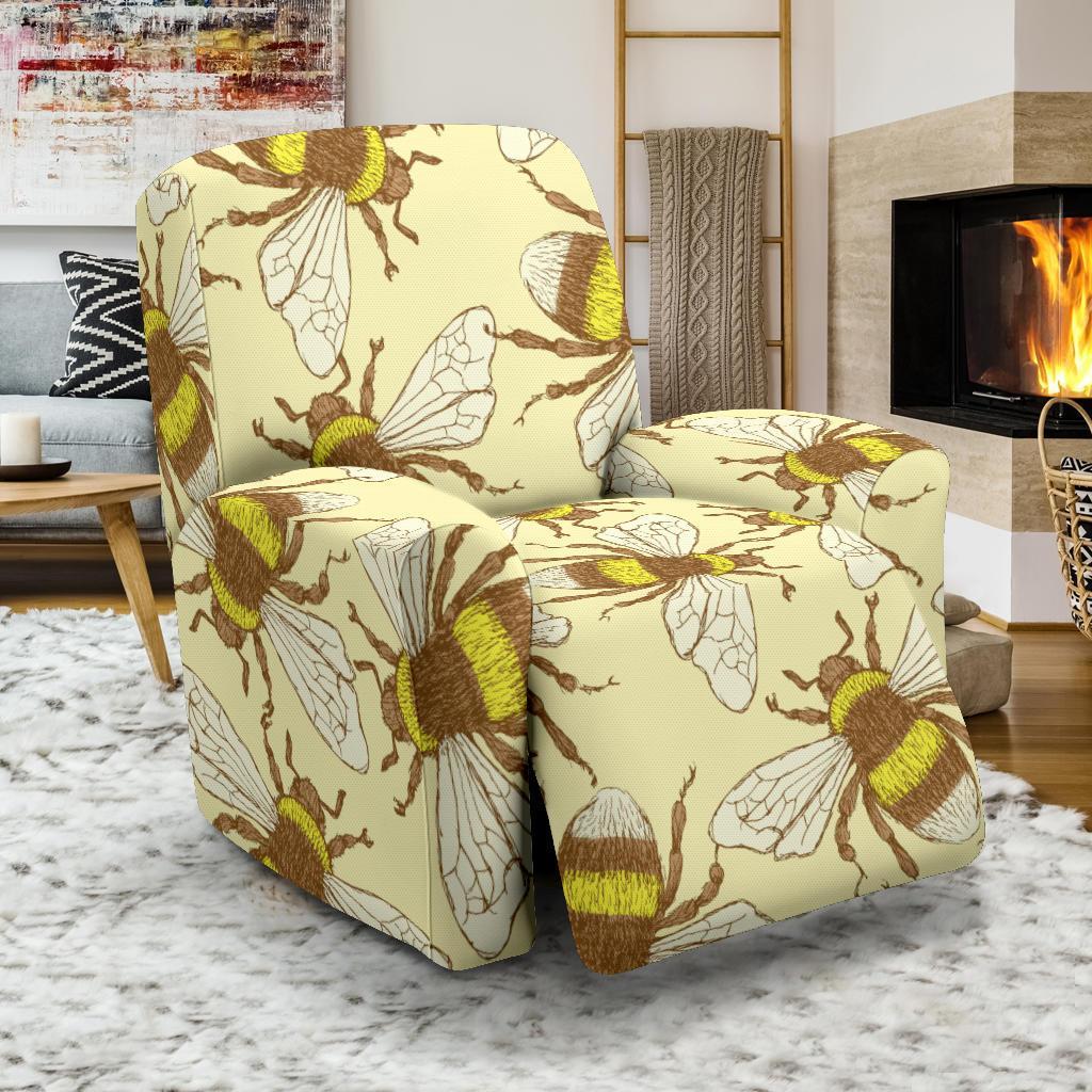 Honey Bee Gifts Pattern Print Recliner Cover-grizzshop