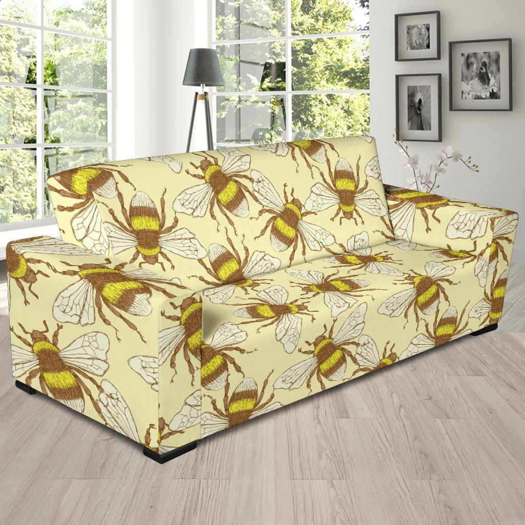 Honey Bee Gifts Pattern Print Sofa Covers-grizzshop