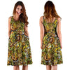 Honey Bee Psychedelic Gifts Pattern Print Dress-grizzshop