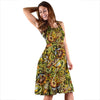 Honey Bee Psychedelic Gifts Pattern Print Dress-grizzshop