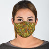 Honey Bee Psychedelic Gifts Pattern Print Face Mask-grizzshop