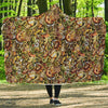 Honey Bee Psychedelic Gifts Pattern Print Hooded Blanket-grizzshop