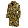 Honey Bee Psychedelic Gifts Pattern Print Men Long Robe-grizzshop