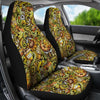 Honey Bee Psychedelic Gifts Pattern Print Universal Fit Car Seat Cover-grizzshop