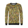 Honey Bee Psychedelic Gifts Pattern Print Women Crewneck Sweatshirt-grizzshop