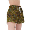 Honey Bee Psychedelic Gifts Pattern Print Women's Shorts-grizzshop