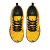 Honeycomb Sweet Honey Print Pattern Black Sneaker-grizzshop