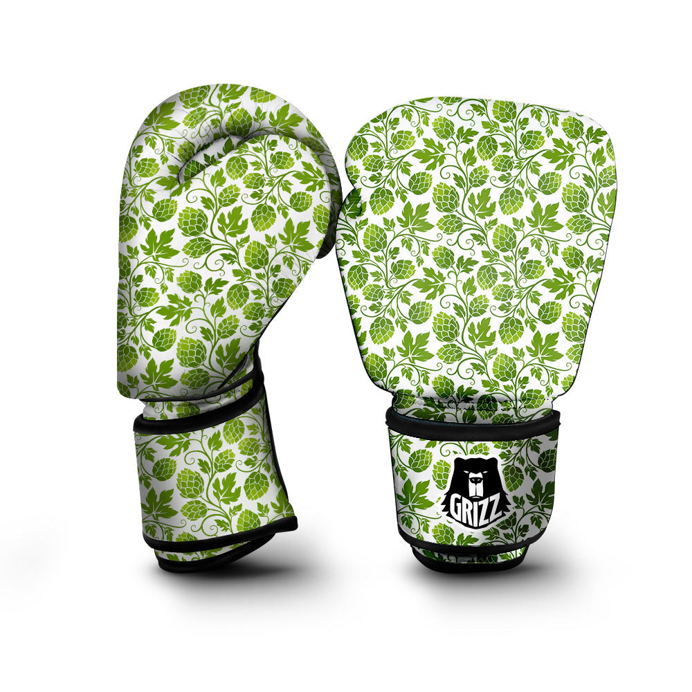 Hop Cone Cartoon Print Pattern Boxing Gloves-grizzshop