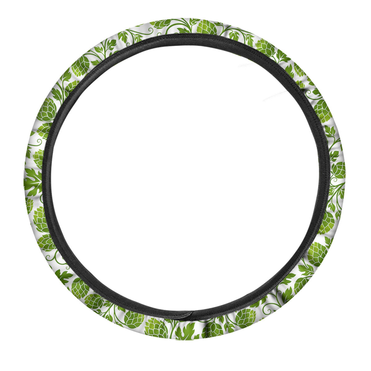 Hop Cone Cartoon Print Pattern Car Steering Wheel Cover-grizzshop
