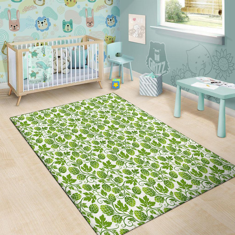 Hop Cone Cartoon Print Pattern Floor Mat-grizzshop
