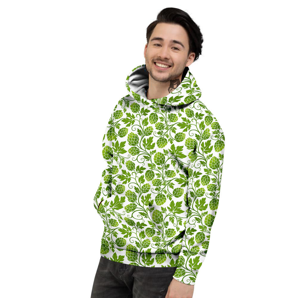 Hop Cone Cartoon Print Pattern Men's Hoodie-grizzshop