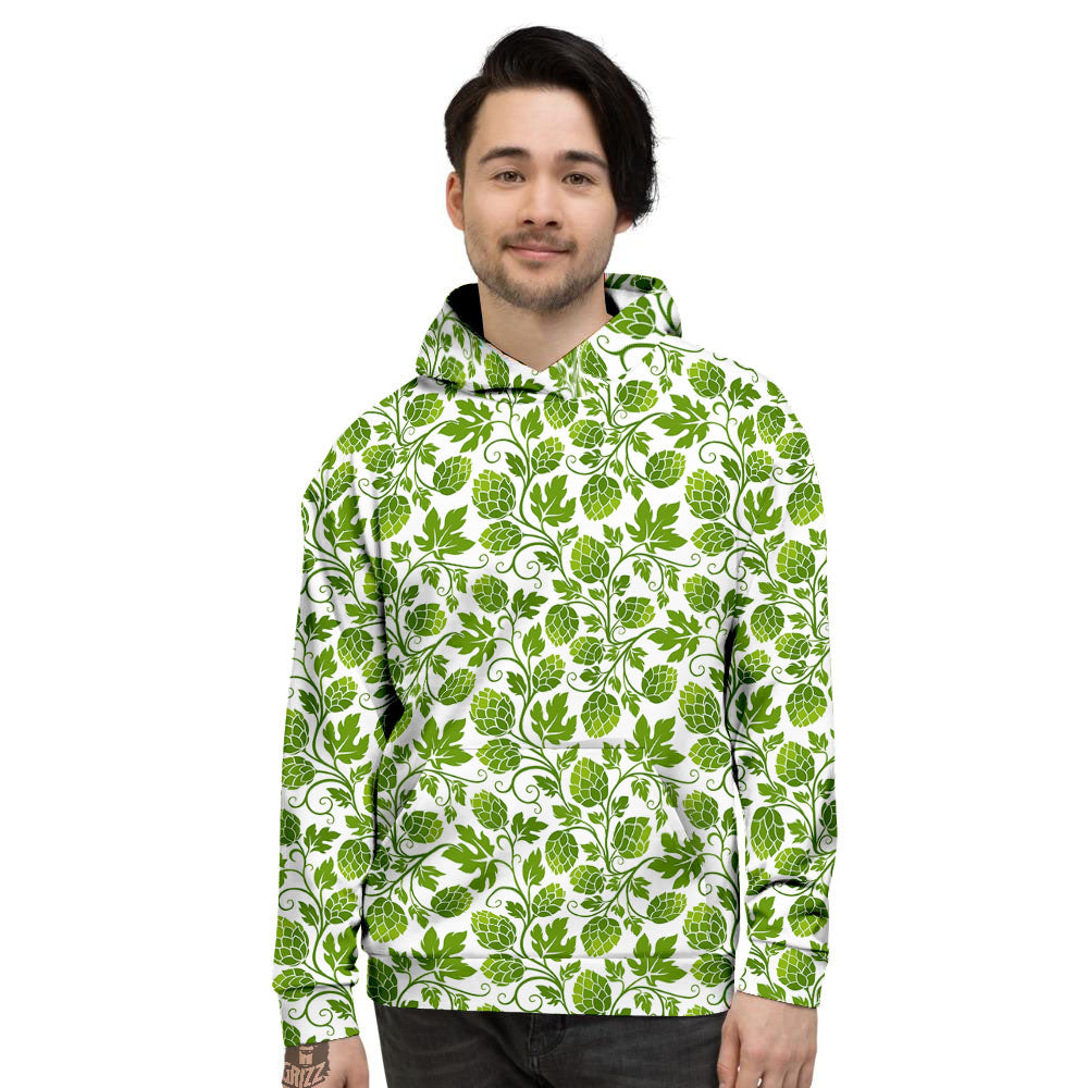 Hop Cone Cartoon Print Pattern Men's Hoodie-grizzshop
