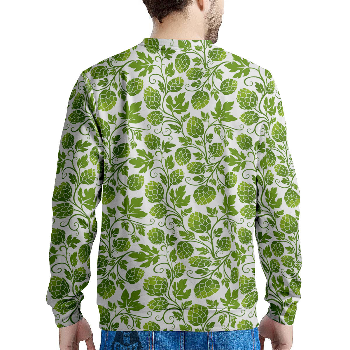 Hop Cone Cartoon Print Pattern Men's Sweatshirt-grizzshop