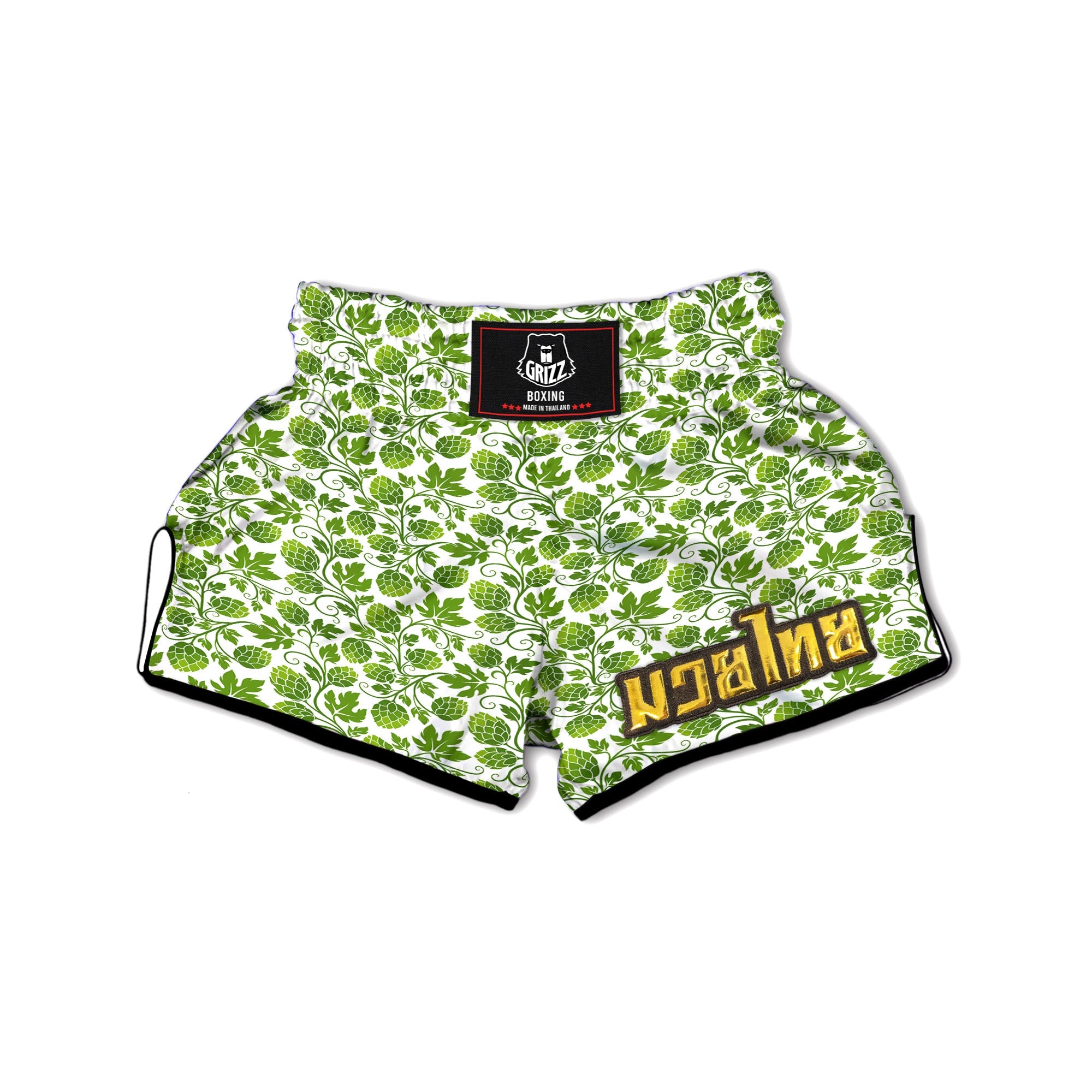 Hop Cone Cartoon Print Pattern Muay Thai Boxing Shorts-grizzshop