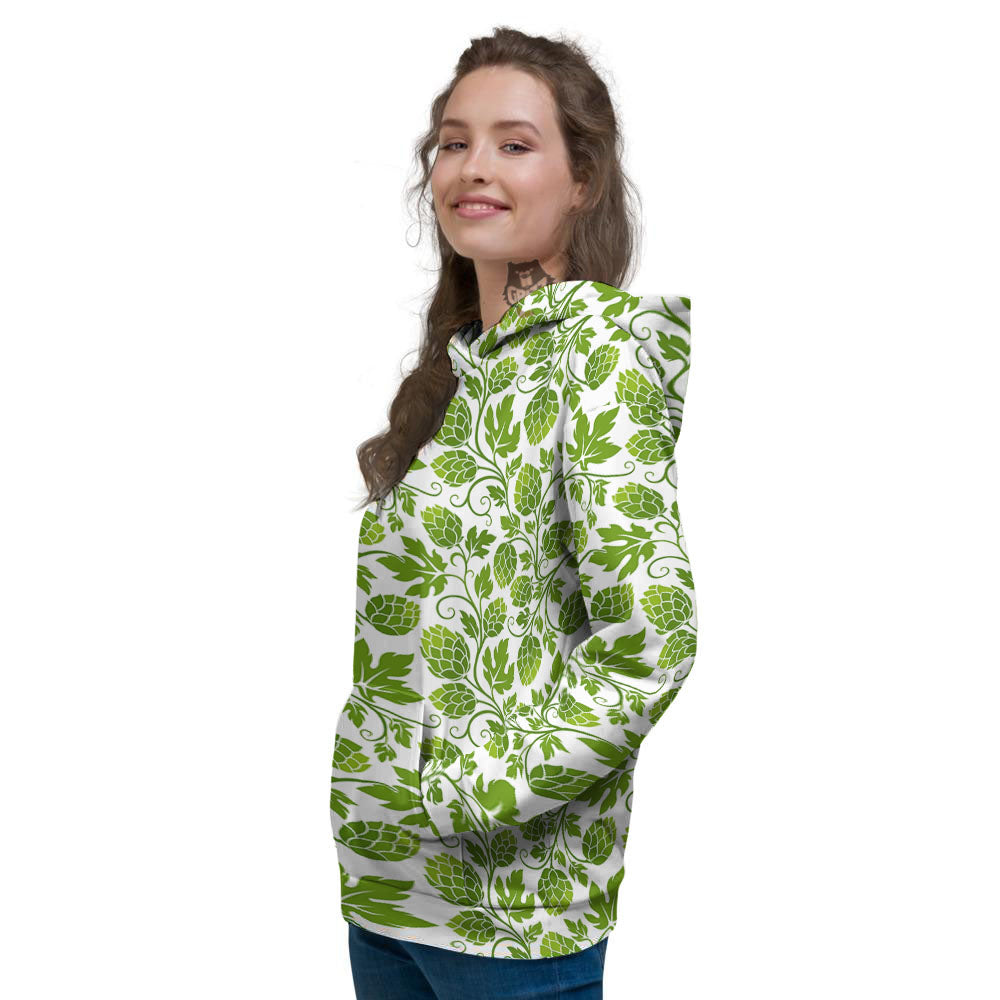 Hop Cone Cartoon Print Pattern Women's Hoodie-grizzshop