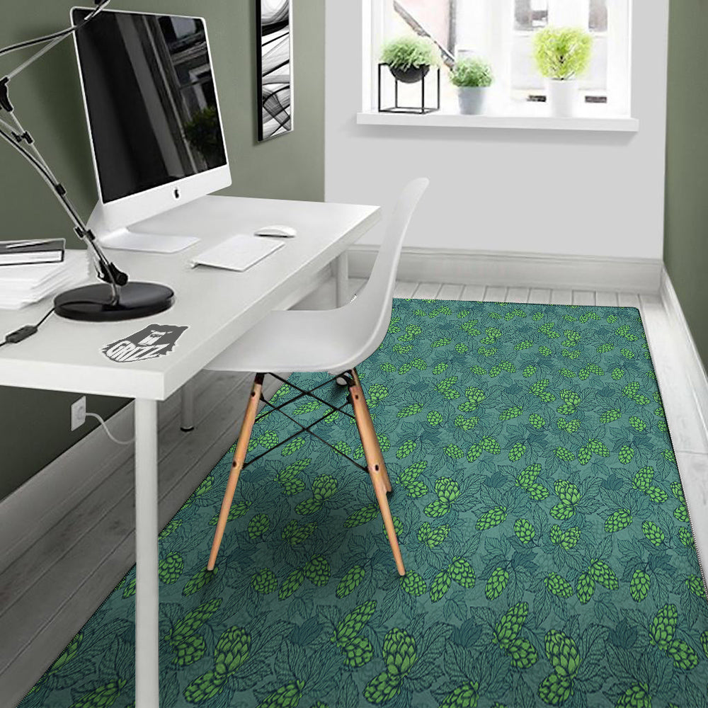 Hop Cone Cute Print Pattern Floor Mat-grizzshop