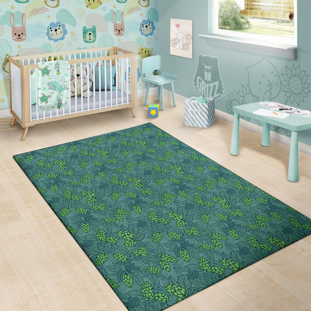 Hop Cone Cute Print Pattern Floor Mat-grizzshop