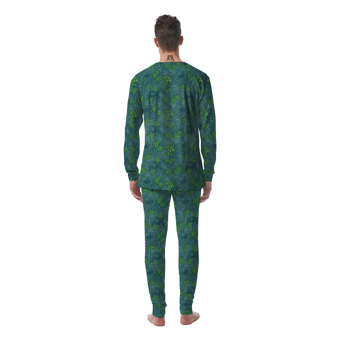 Hop Cone Cute Print Pattern Men's Pajamas-grizzshop