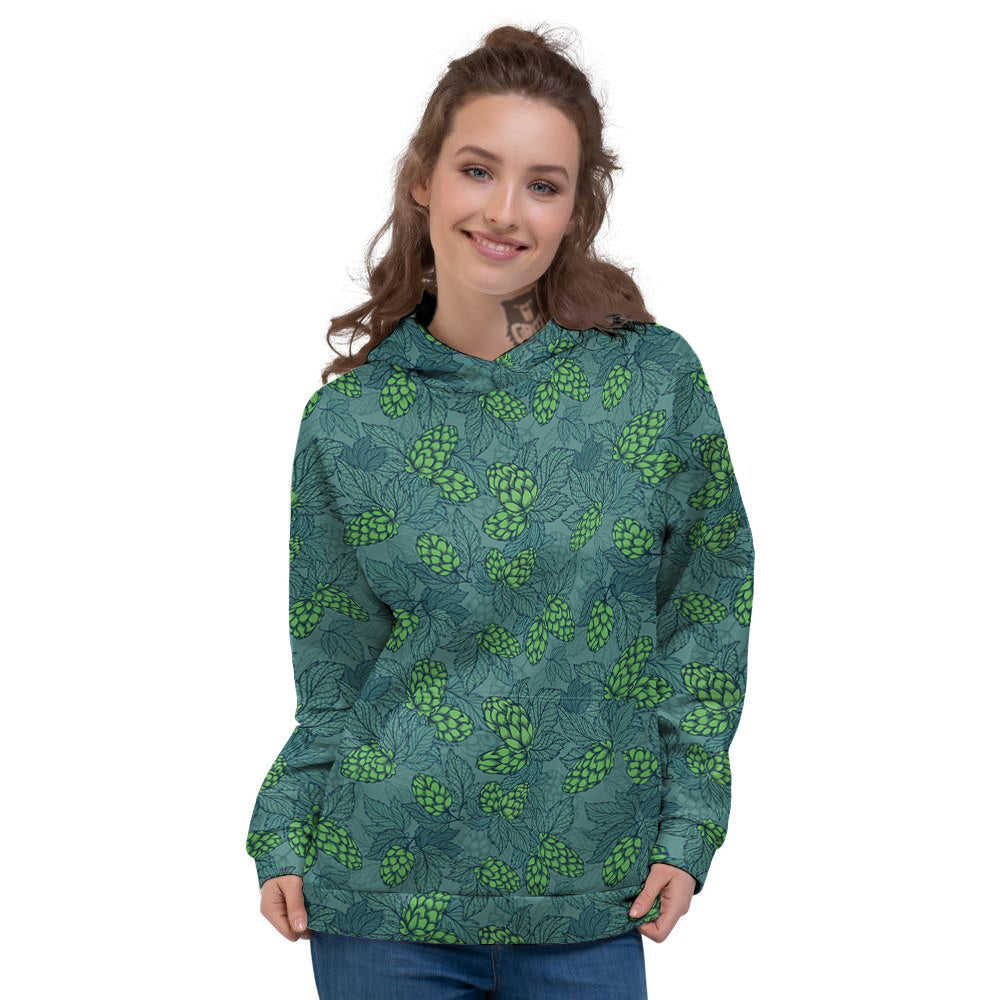 Hop Cone Cute Print Pattern Women's Hoodie-grizzshop