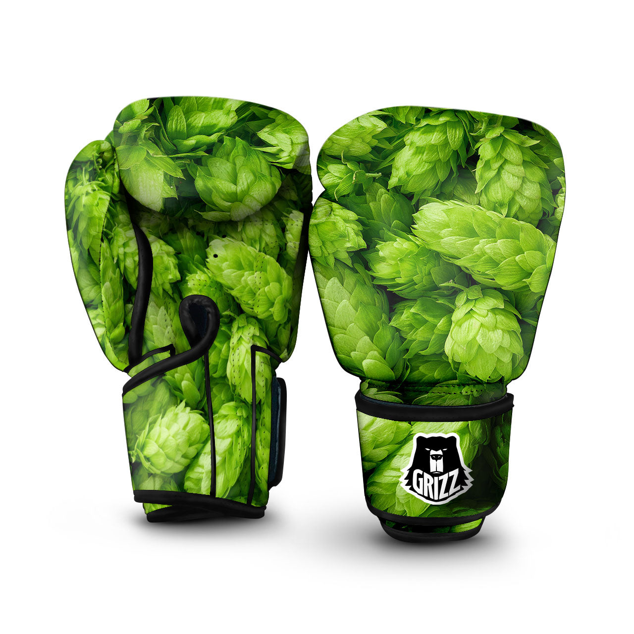 Hop Cone Fresh Print Boxing Gloves-grizzshop