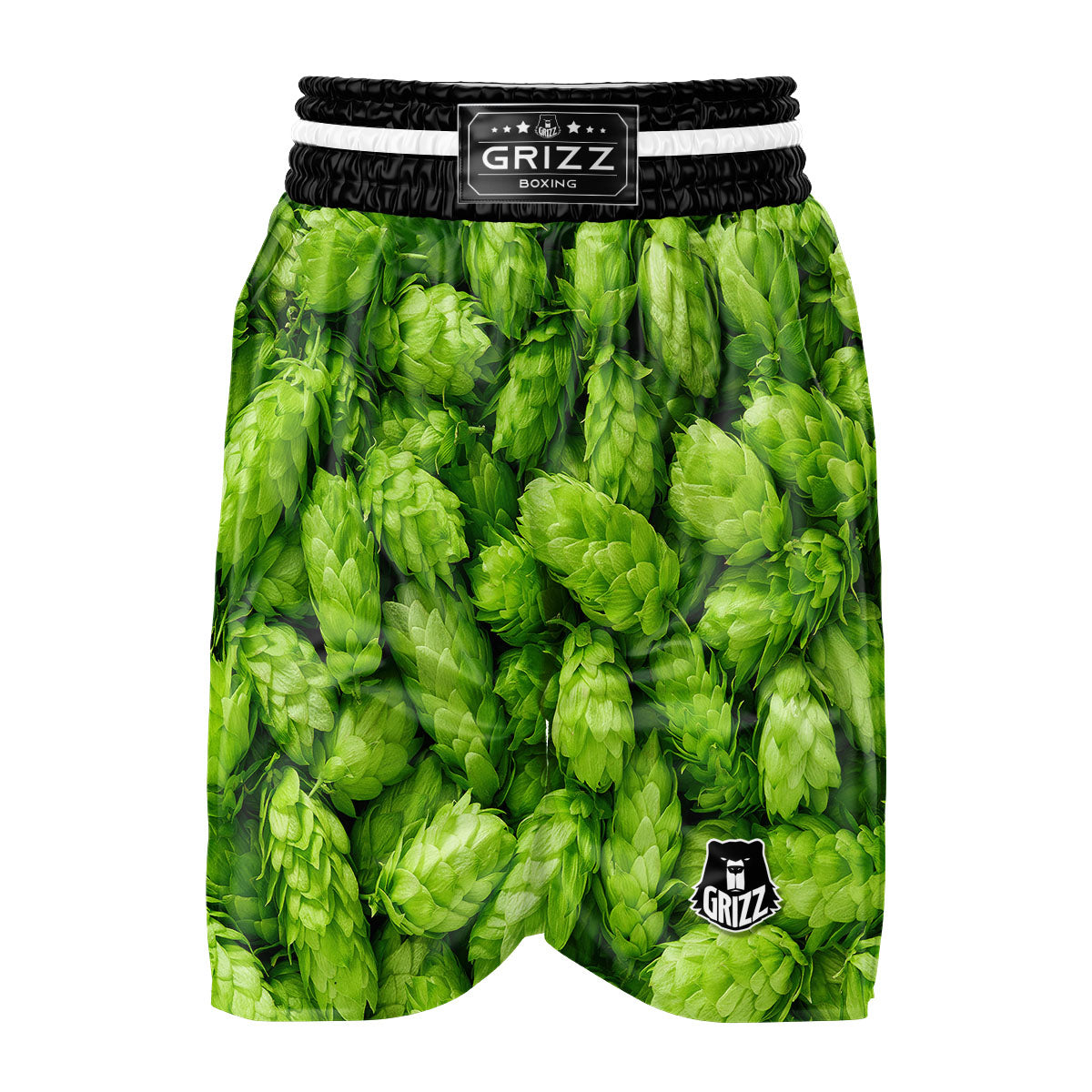 Hop Cone Fresh Print Boxing Shorts-grizzshop