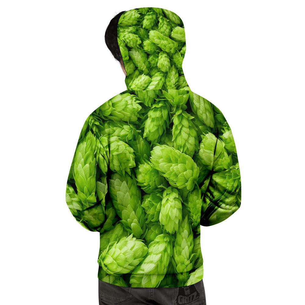 Hop Cone Fresh Print Men's Hoodie-grizzshop