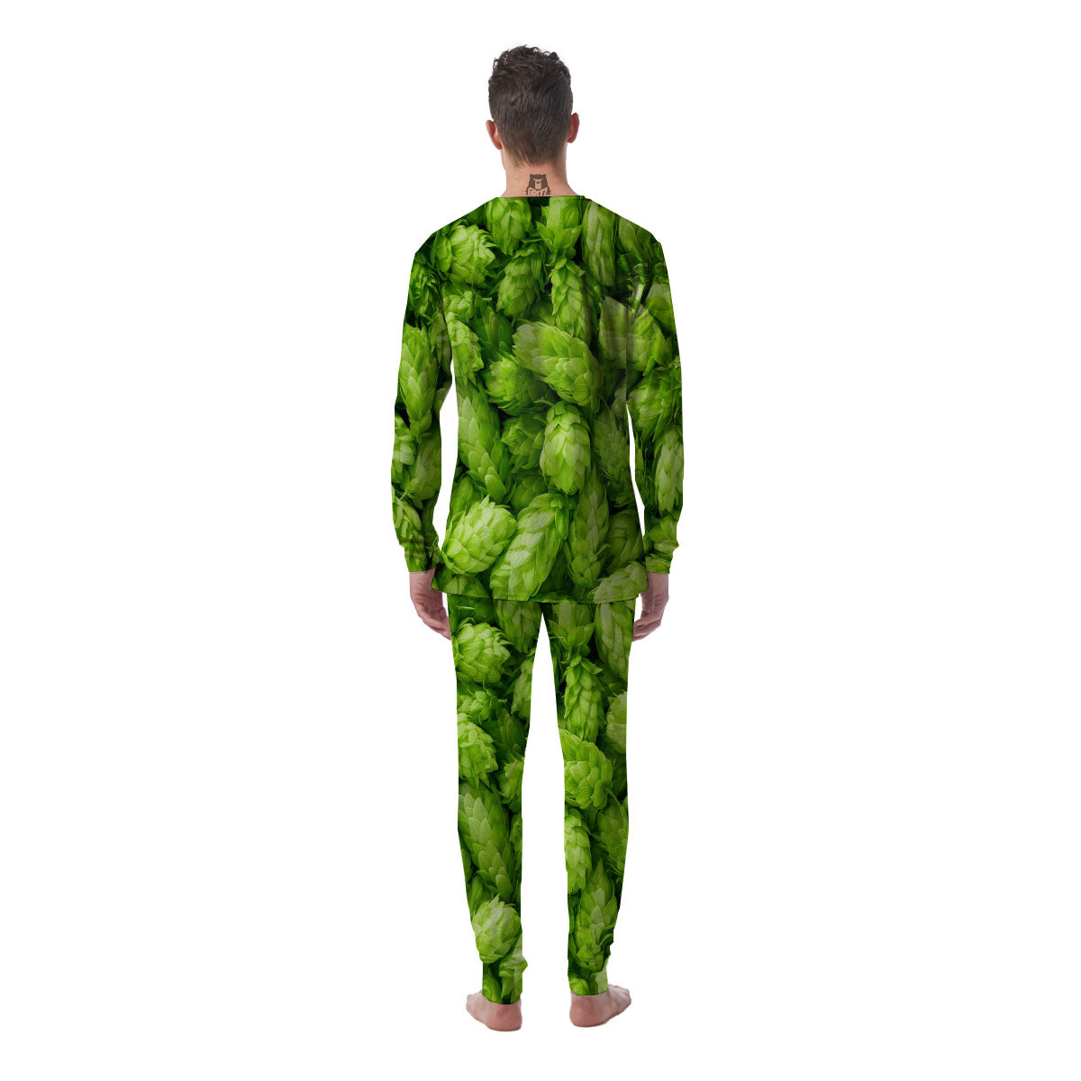Hop Cone Fresh Print Men's Pajamas-grizzshop