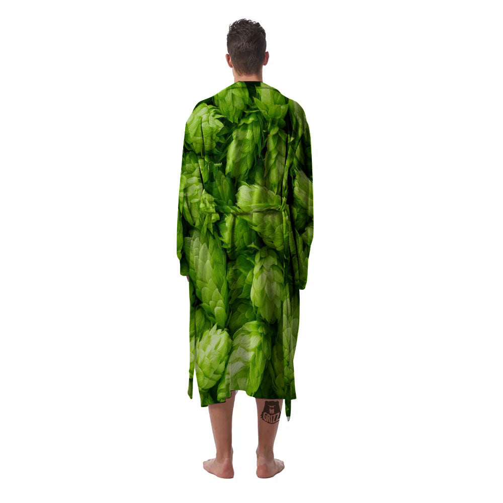 Hop Cone Fresh Print Men's Robe-grizzshop