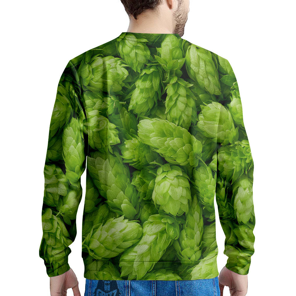 Hop Cone Fresh Print Men's Sweatshirt-grizzshop