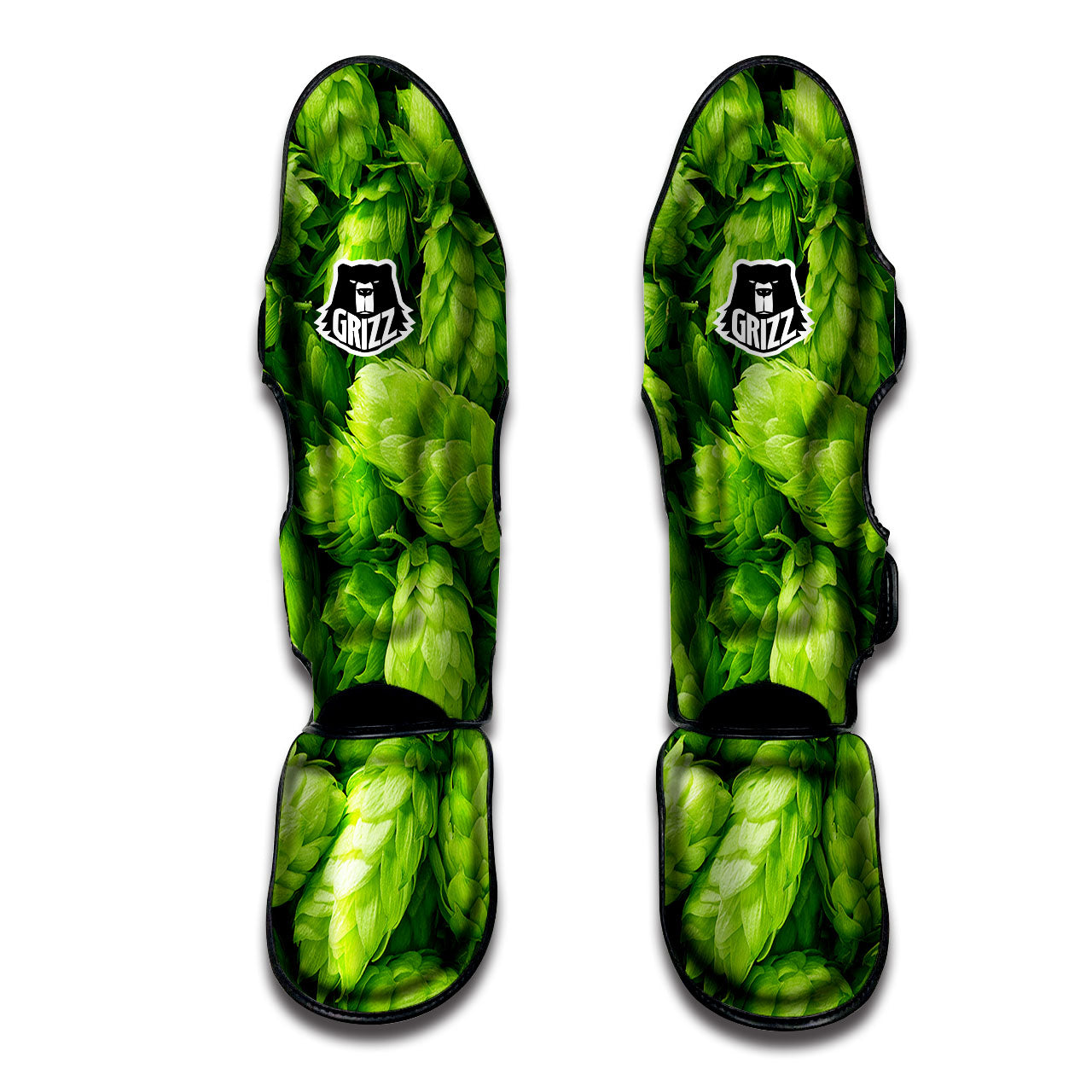 Hop Cone Fresh Print Muay Thai Shin Guards-grizzshop