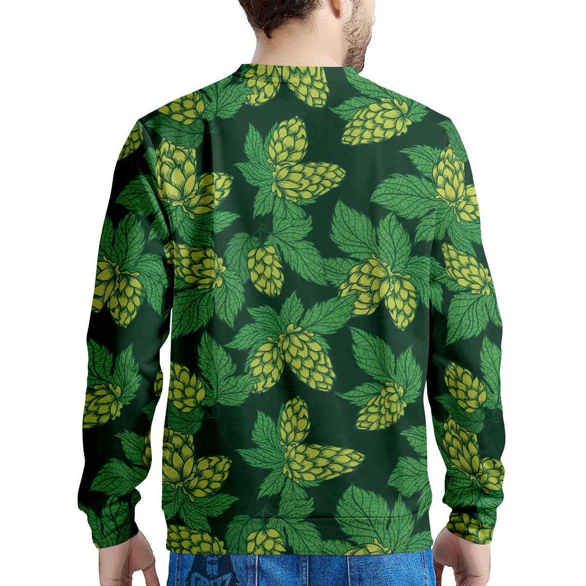 Hop Cone Vintage Print Pattern Men's Sweatshirt-grizzshop